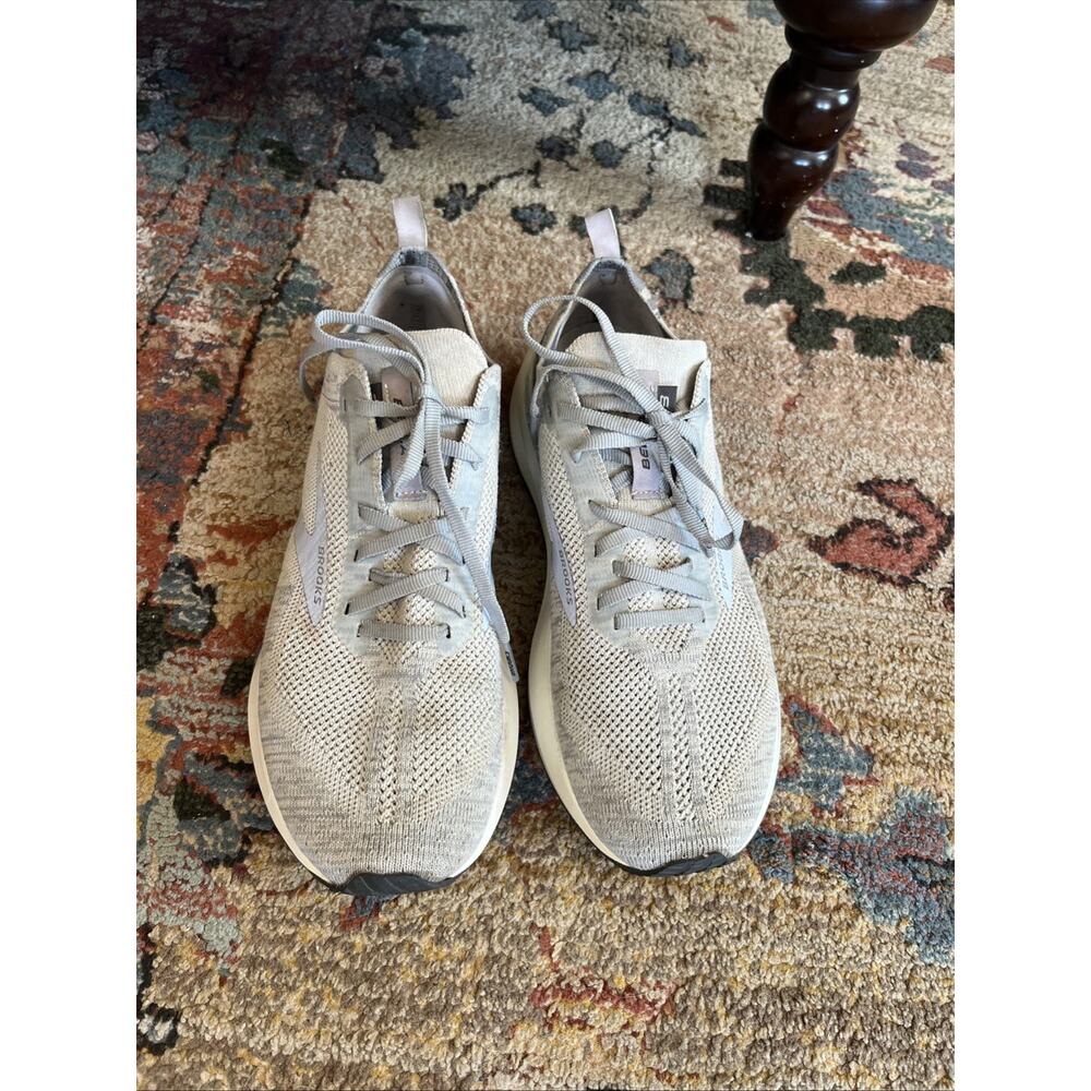 Brooks Bedlam 3 Gray Purple Run Walking Shoes Women’s 10.5 Clean Knit Breathable